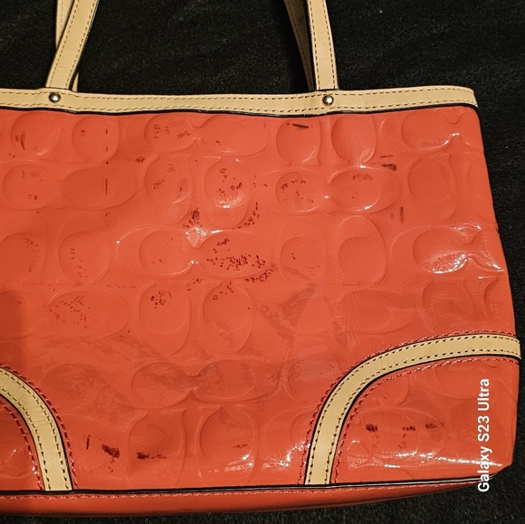 Coach F48166 PEYTON EMBOSSED PATENT TOP HANDLE TOTE - Picture 5 of 16